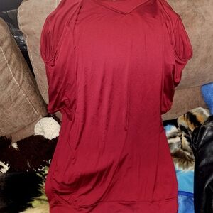 Elegant Red Women's Top